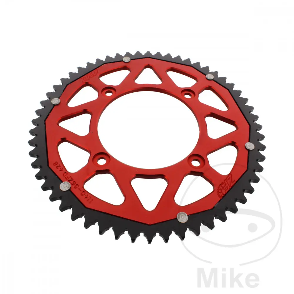 ZF Sprockets rozeta Dual 56Z typ 428 červená ZF vnitřní průměr 100 rozteč děr 120 BETA RE 125 08-17, REV3 125 01-04, RR 125 LC 4T ENDURO 11-16, RR 125