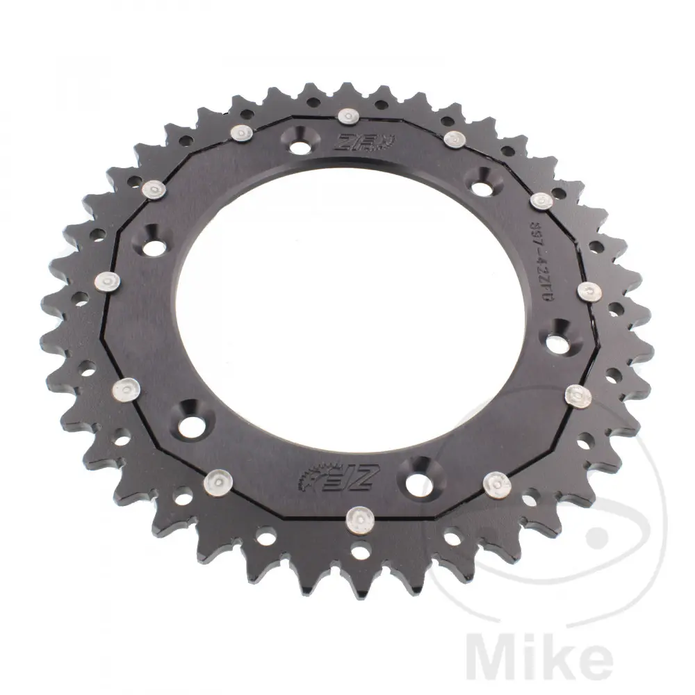ZF Sprockets rozeta Dual 42Z typ 520 černá ZF vnitřní průměr 125 rozteč děr 150 BETA ALP 40 350 FARBE ROT 24-25, ALP 40 350 FARBE WEISS 24-25, ALP X