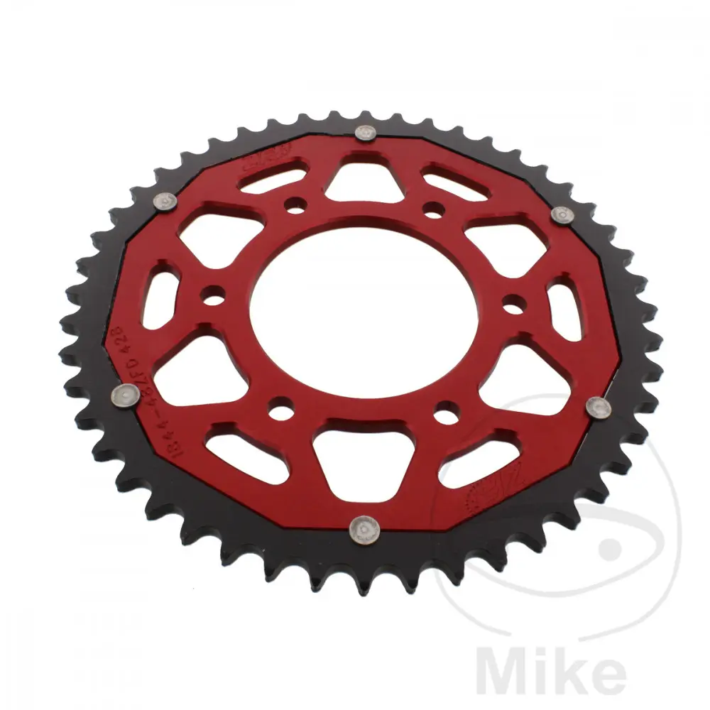 ZF Sprockets rozeta Dual 48Z typ 428 červená ZF vnitřní průměr 076 rozteč děr 100 YAMAHA MT 125 14-16, MT 125 A  ABS 14-19, MT 125 A  ABS MTN125-A