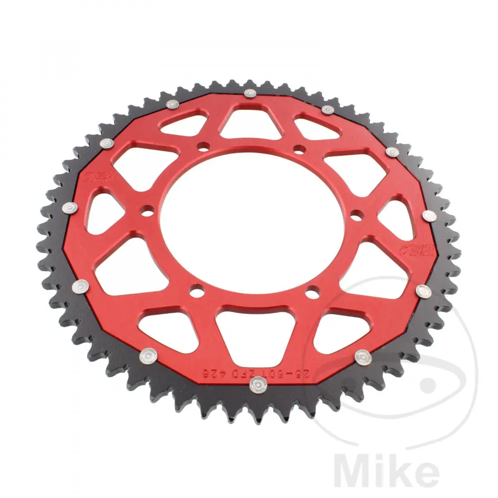 ZF Sprockets rozeta Dual 60Z typ 428 červená ZF vnitřní průměr 108 rozteč děr 123 APRILIA RS 125 4T  ABS 17-20, RS 125 4T  ABS EURO4 21, RS 125 4T