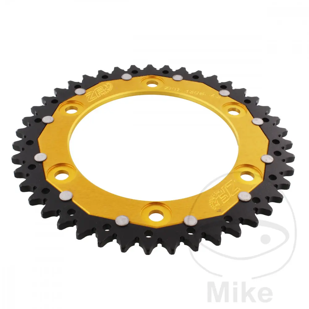 ZF Sprockets rozeta Dual 43Z typ 520 zlatá ZF vnitřní průměr 134 rozteč děr 160 HONDA CBR 600 F 01-07, CBR 600 RR 03-16, CBR 600 RRA  ABS 09-16, CBR