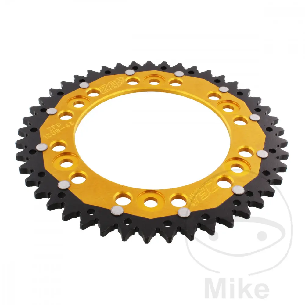 ZF Sprockets rozeta Dual 45Z typ 520 zlatá ZF vnitřní průměr 134 rozteč děr 160 HONDA CBR 600 F 01-07, CBR 600 RR 03-16, CBR 600 RRA  ABS 09-16, CBR
