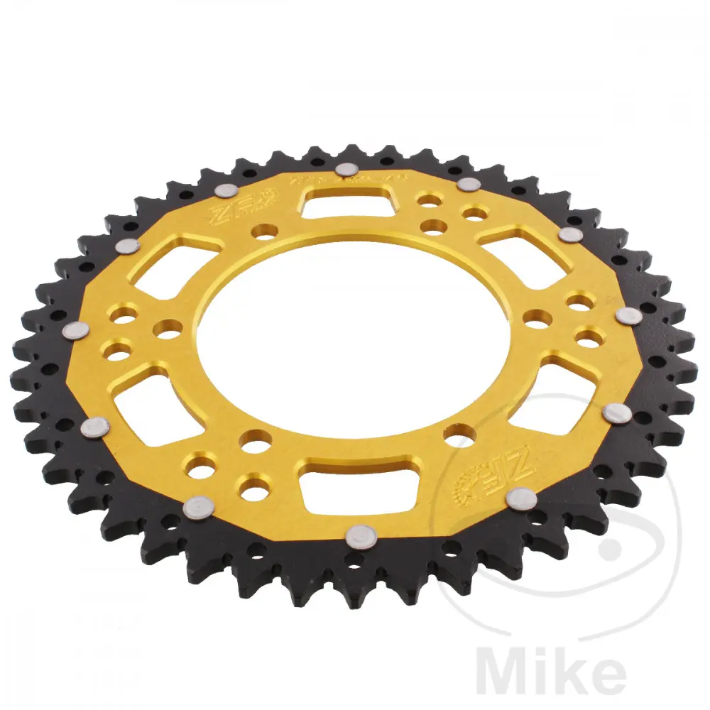 ZF Sprockets rozeta Dual 46Z typ 520 zlatá ZF vnitřní průměr 110 rozteč děr 130 KAWASAKI EL 250 ELIMINATOR 88-95, ELIMINATOR 500 24-25, ER 500 TWISTER
