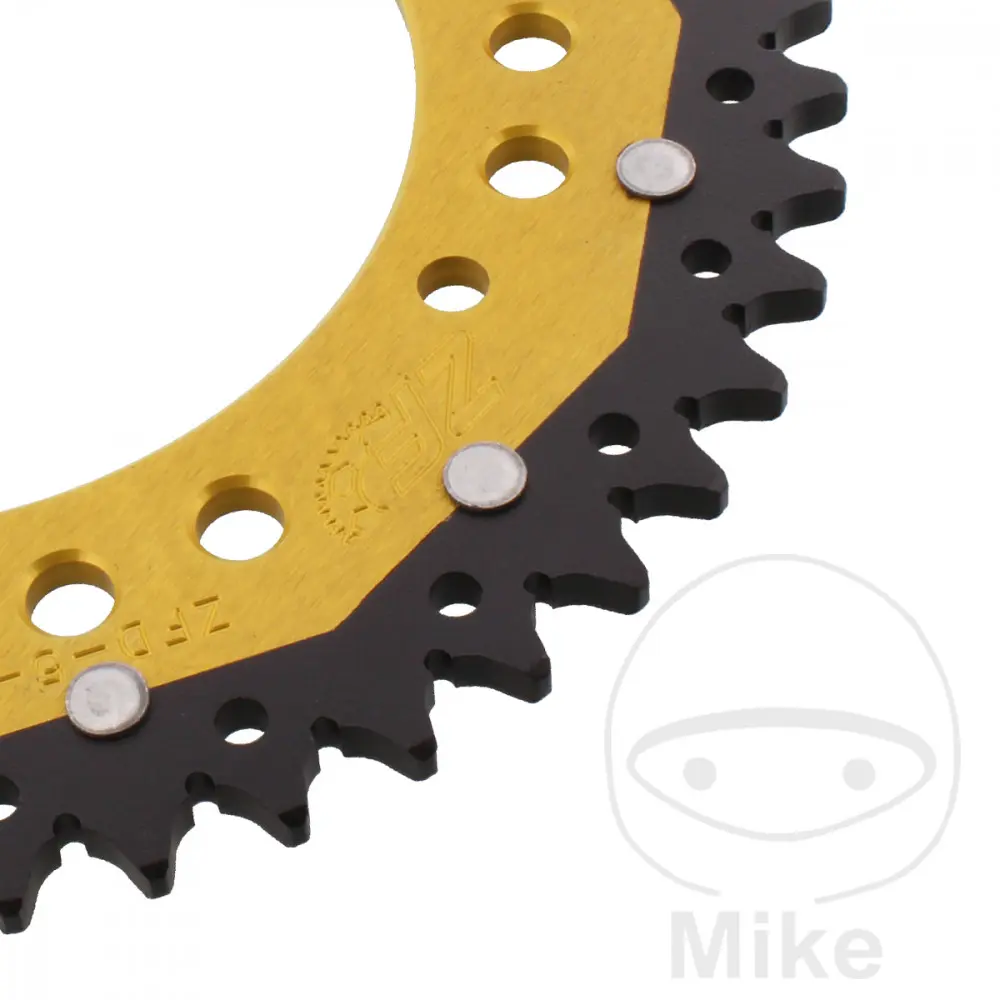 ZF Sprockets rozeta Dual 47Z typ 520 zlatá ZF vnitřní průměr 136 rozteč děr 160 APRILIA MOTO 650 MOTO 6,5 95-00, PEGASO 650 N 92, PEGASO 650 P 93,
