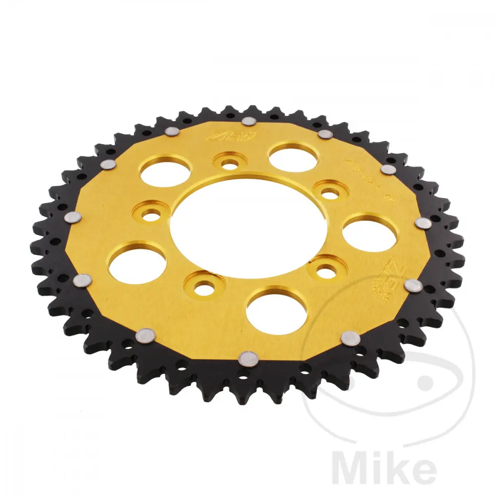 ZF Sprockets rozeta Dual 46Z typ 520 zlatá ZF vnitřní průměr 087 rozteč děr 110 SUZUKI GS 500 EU 89-00, GS 500 EUZ 89, GS 500 E 89-00, GS 500 EZ 89,