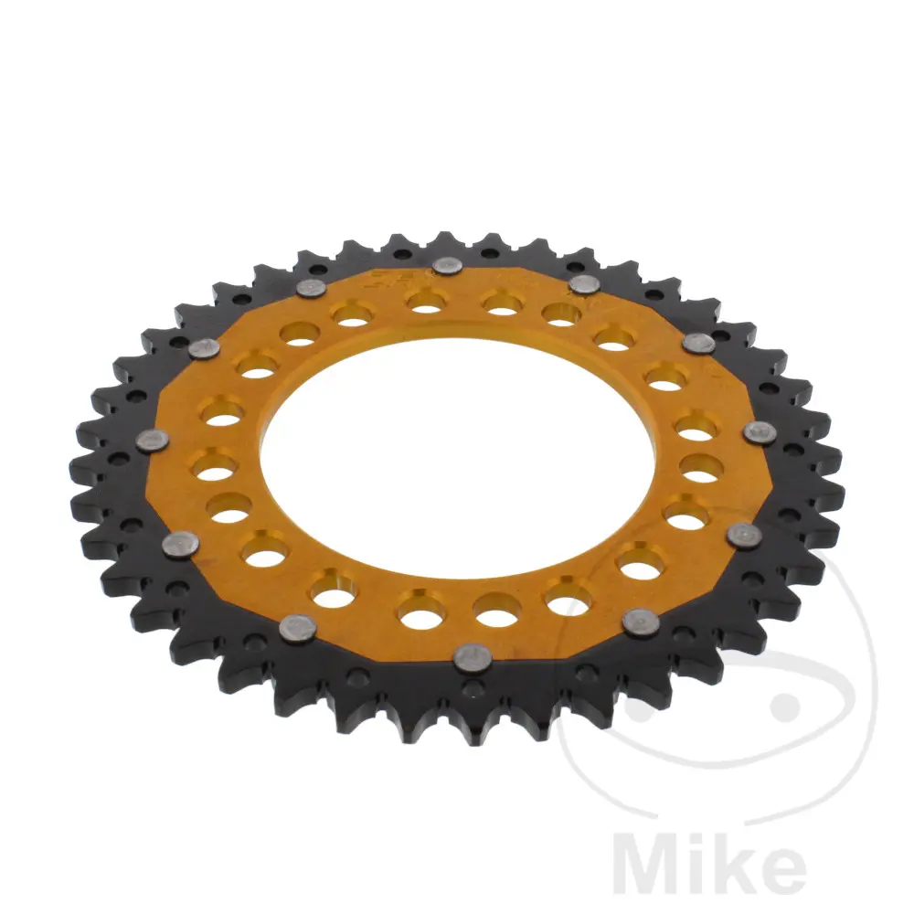 ZF Sprockets rozeta Dual 42Z typ 525 zlatá ZF vnitřní průměr 112 rozteč děr 138 HONDA CB 600 F HORNET 98-15, CB 600 S F2 HORNET S 00-03, CB 600 FA