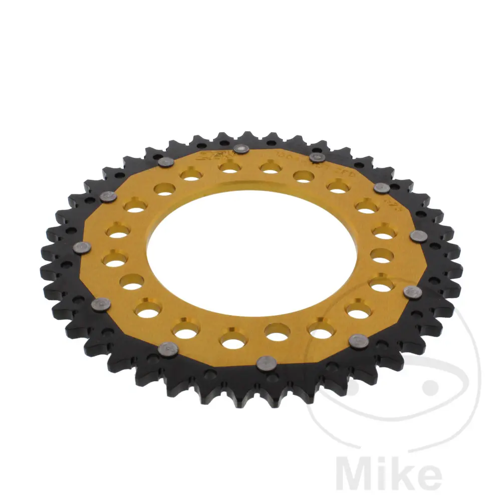 ZF Sprockets rozeta Dual 43Z typ 525 zlatá ZF vnitřní průměr 112 rozteč děr 138 HONDA CB 600 F HORNET 98-15, CB 600 S F2 HORNET S 00-03, CB 600 FA