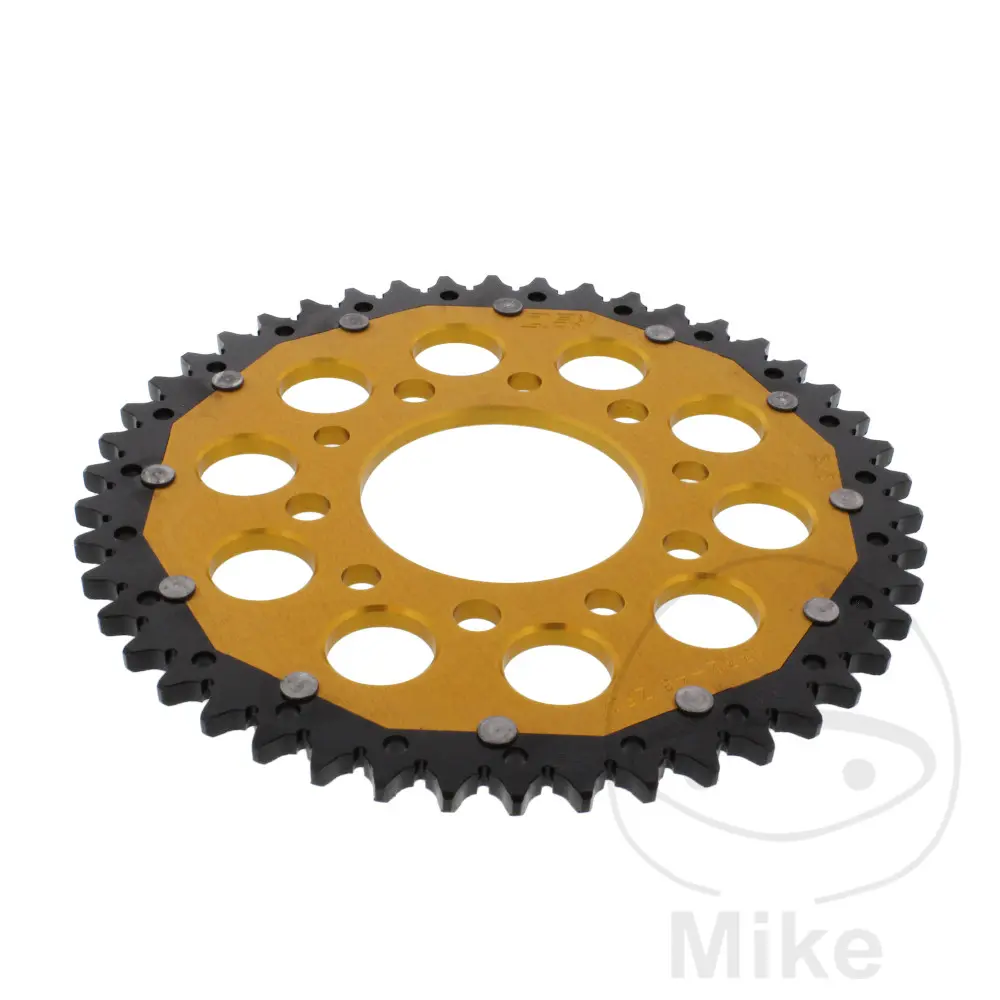 ZF Sprockets rozeta Dual 46Z typ 525 zlatá ZF vnitřní průměr 080 rozteč děr 110 HONDA CB 450 S 86-89, CB 500 94-03, CB 500 S SPORT 98-03, CB 750 F2