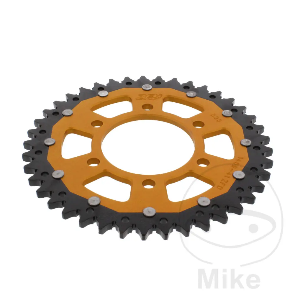 ZF Sprockets rozeta Dual 41Z typ 525 zlatá ZF vnitřní průměr 080 rozteč děr 104 KAWASAKI KLZ 1000 VERSYS ABS 12-24, KLZ 1000 SE VERSYS ABS 19-24, KLZ