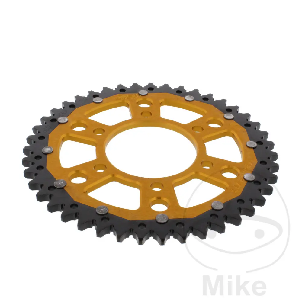ZF Sprockets rozeta Dual 43Z typ 525 zlatá ZF vnitřní průměr 080 rozteč děr 104 KAWASAKI KLZ 1000 VERSYS ABS 12-24, KLZ 1000 SE VERSYS ABS 19-24, KLZ