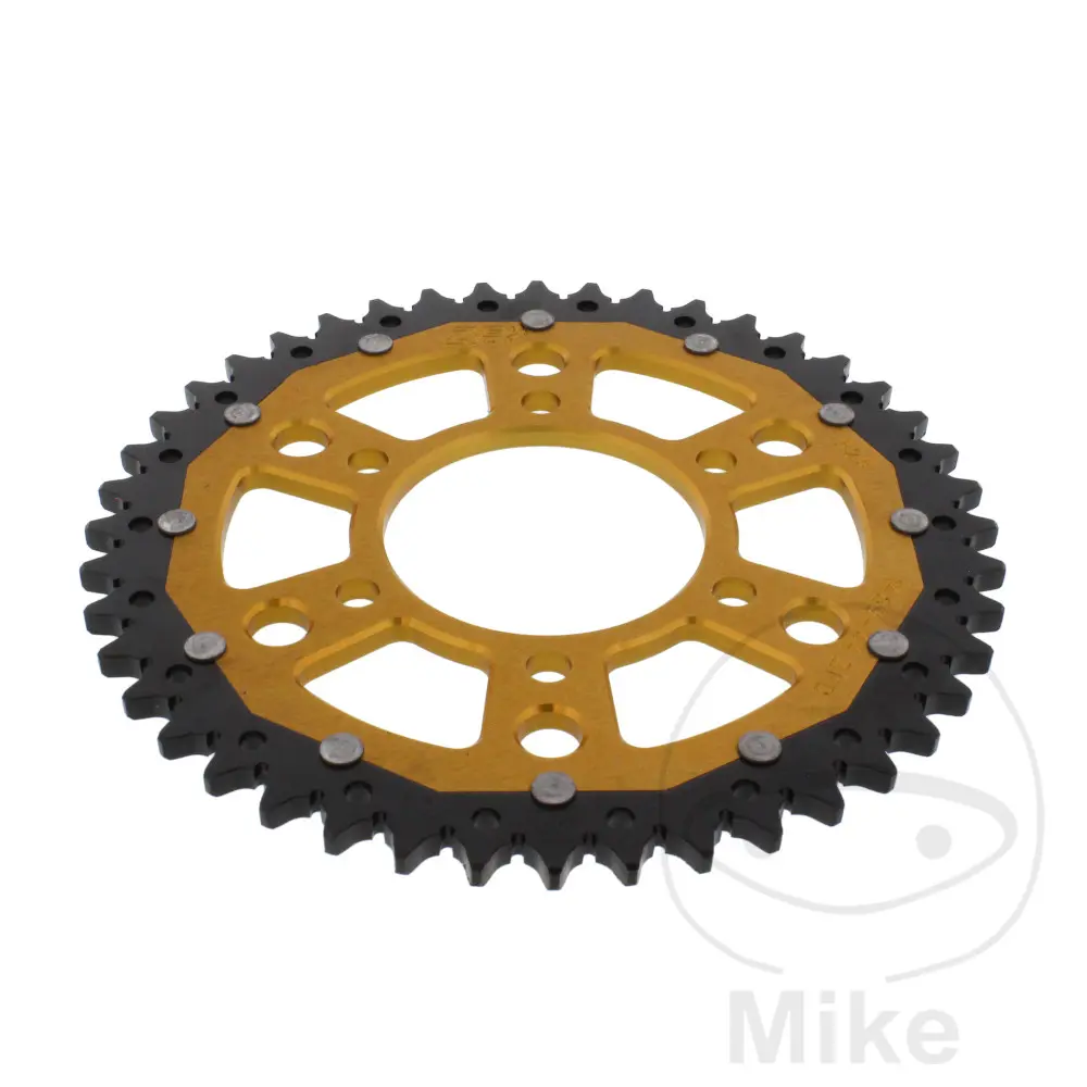 ZF Sprockets rozeta Dual 44Z typ 525 zlatá ZF vnitřní průměr 080 rozteč děr 104 KAWASAKI KLZ 1000 VERSYS ABS 12-24, KLZ 1000 SE VERSYS ABS 19-24, KLZ