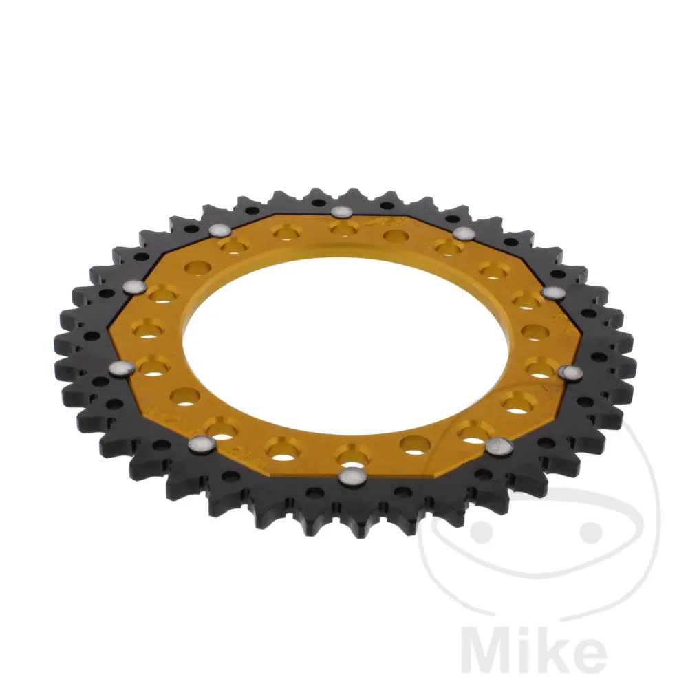 ZF Sprockets rozeta Dual 41Z typ 525 zlatá ZF vnitřní průměr 120 rozteč děr 140 KAWASAKI KLV 1000 04-06, SUZUKI DL 650 V-STROM 04-11, DL 650 U3