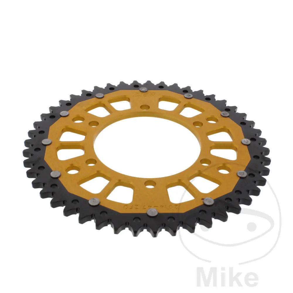 ZF Sprockets rozeta Dual 47Z typ 525 zlatá ZF vnitřní průměr 106 rozteč děr 125 TRIUMPH BONNEVILLE 1200 BOBBER ABS 17-25, BONNEVILLE 1200 BOBBER BLACK