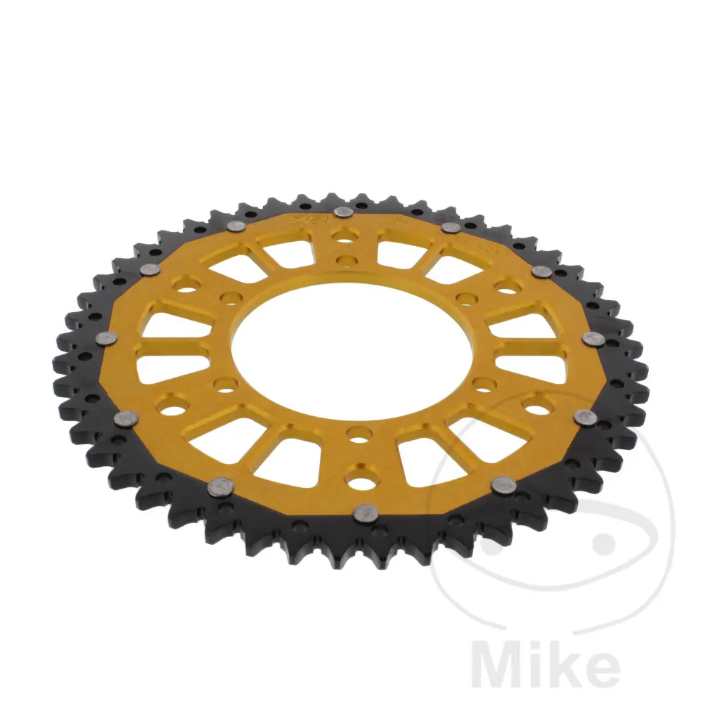 ZF Sprockets rozeta Dual 50Z typ 525 zlatá ZF vnitřní průměr 106 rozteč děr 125 TRIUMPH BONNEVILLE 1200 BOBBER ABS 17-25, BONNEVILLE 1200 BOBBER BLACK