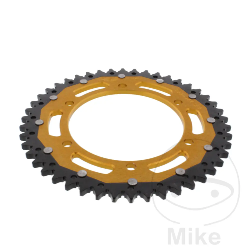 ZF Sprockets rozeta Dual 46Z typ 525 zlatá ZF vnitřní průměr 130 rozteč děr 150 HONDA XL 600 V TRANSALP 87-00, XL 600 V TRANSALP OZUBENÉ KOLO HRUBÉ