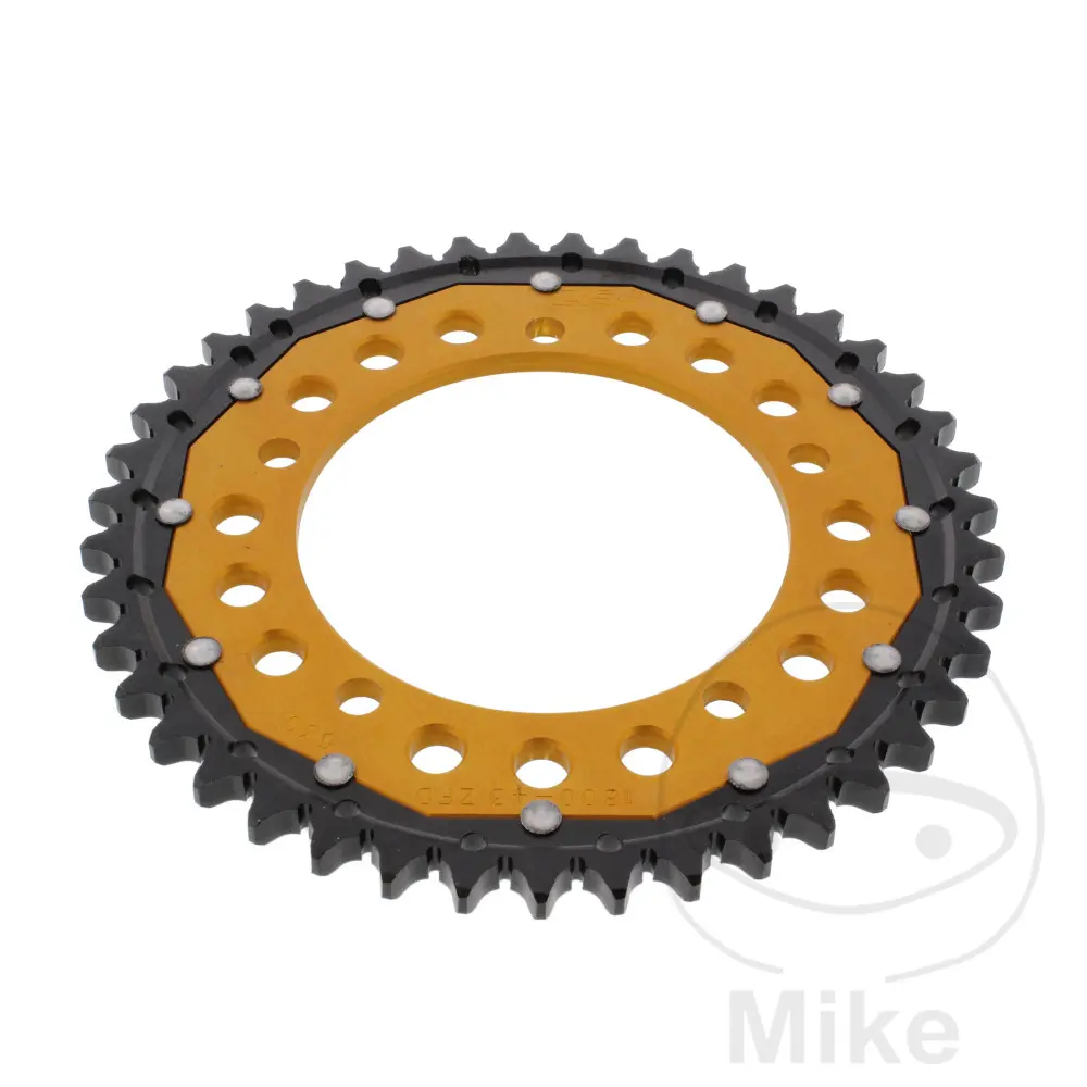 ZF Sprockets rozeta DUA 43Z pro řetěz 530 GO ZF vnitřní průměr 120 rozteč děr 140 SUZUKI GSF 1200 S BANDIT 06, GSF 1200 BANDIT 06, GSF 1200 SA BANDIT