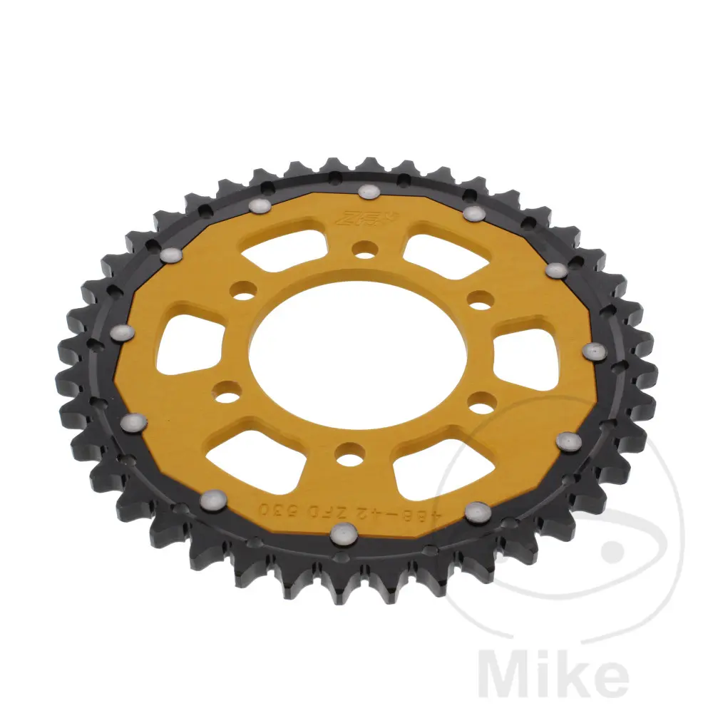 ZF Sprockets rozeta DUA 42Z pro řetěz 530 GO ZF vnitřní průměr 080 rozteč děr 104 KAWASAKI Z 650 78-80, ZRX 1200 R  KAPOTÁŽ ŘIDÍTEK 01-06, ZRX 1200 S