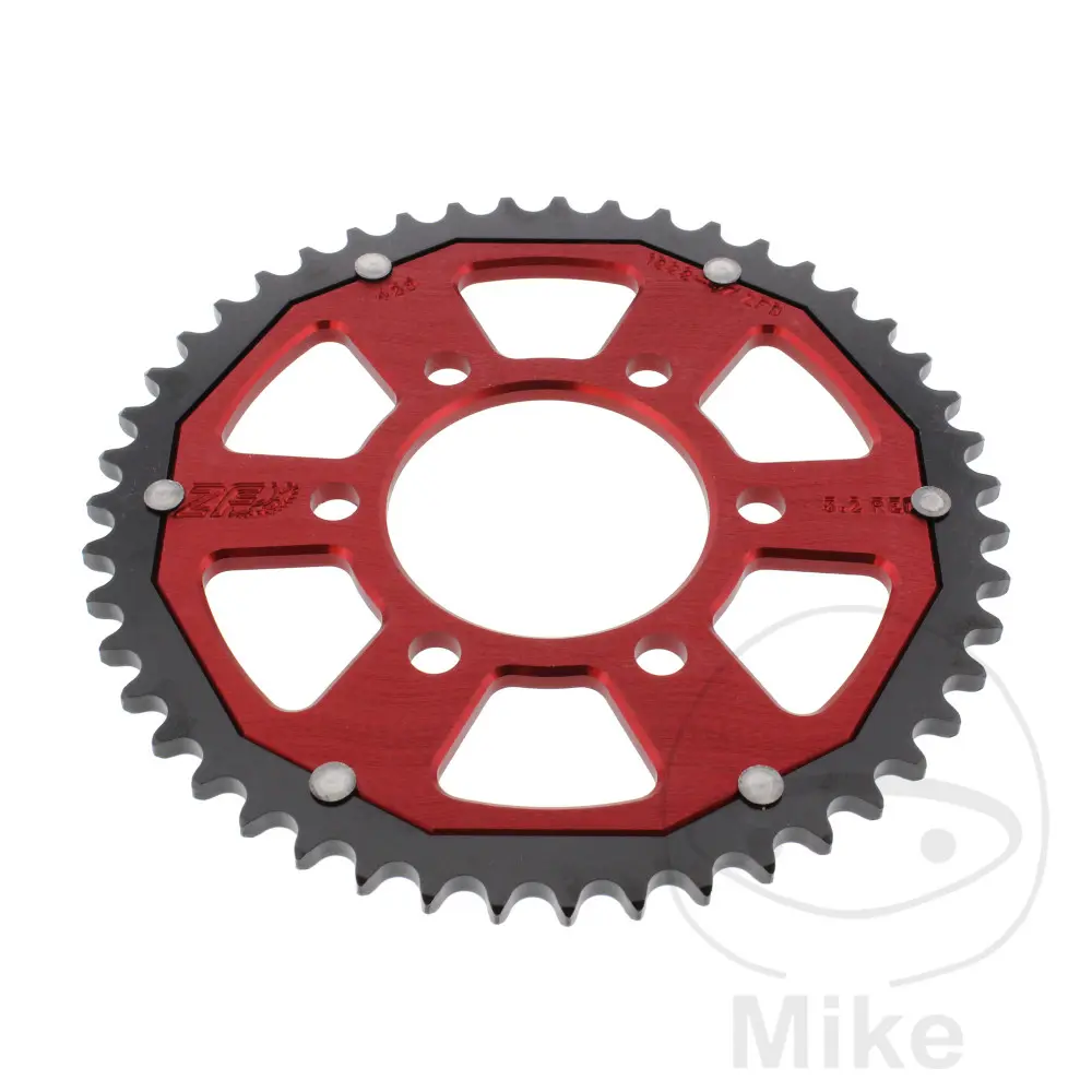 ZF Sprockets rozeta DUA 47Z pro řetěz 428 červená ZF vnitřní průměr 068 rozteč děr 090 HONDA CB 125 R NEO SPORTS CAFE (CBF125NA) ABS 18-25 ( )