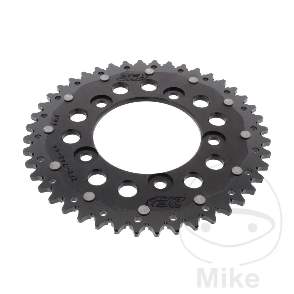 ZF Sprockets rozeta DUA 44Z pro řetěz 520 černá ZF vnitřní průměr 100 rozteč děr 124 DUCATI MONSTER 797  ABS 17-21, MONSTER 797 + PLUS ABS 17-19,