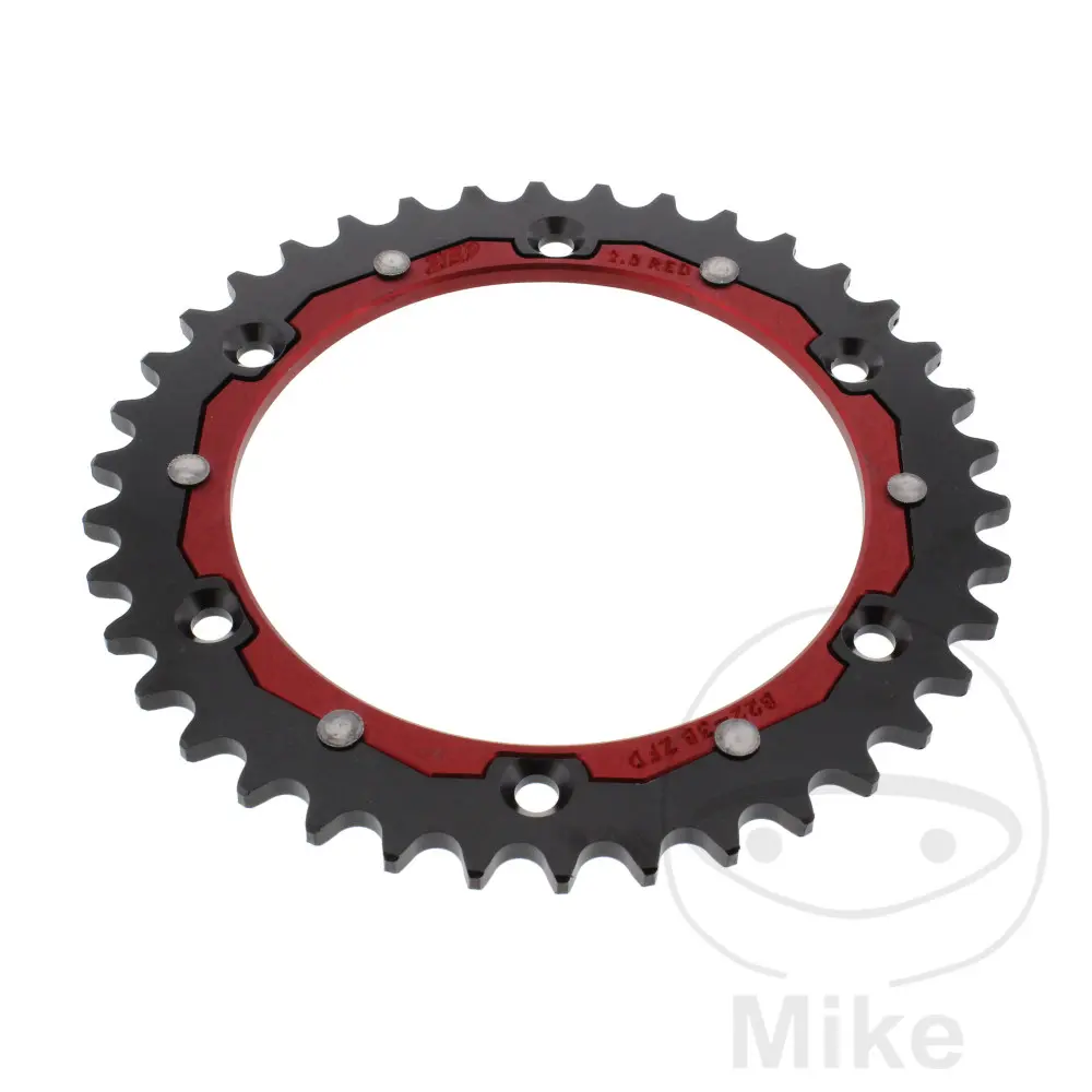 ZF Sprockets rozeta Dual 38Z typ 520 červená ZF vnitřní průměr 136 rozteč děr 156 BETA RR 125 LC 2T RACE 25-26, RR 125 LC 2T RACING 24, RR 200 LC 2T