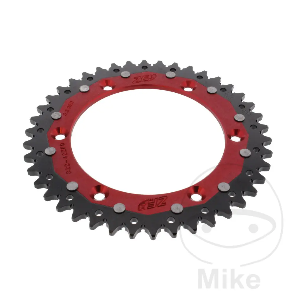 ZF Sprockets rozeta Dual 42Z typ 520 červená Vnitřní průměr 136 rozteč děr 156 BETA RR 125 LC 2T RACE 25-26, RR 125 LC 2T RACING 24, RR 200 LC 2T RACE