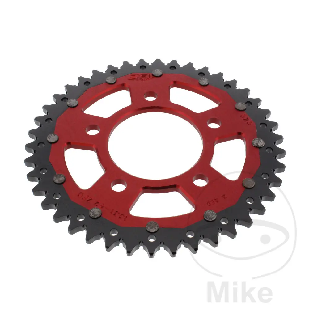 ZF Sprockets rozeta DUA 42Z pro řetěz 525 červená ZF vnitřní průměr 080 rozteč děr 110 HONDA CRF 1000 L AFRICA TWIN 16, CRF 1000 L A AFRICA TWIN ABS