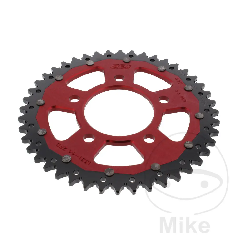 ZF Sprockets rozeta DUA 44Z pro řetěz 525 červená ZF vnitřní průměr 080 rozteč děr 110 HONDA CRF 1000 L AFRICA TWIN 16, CRF 1000 L A AFRICA TWIN ABS