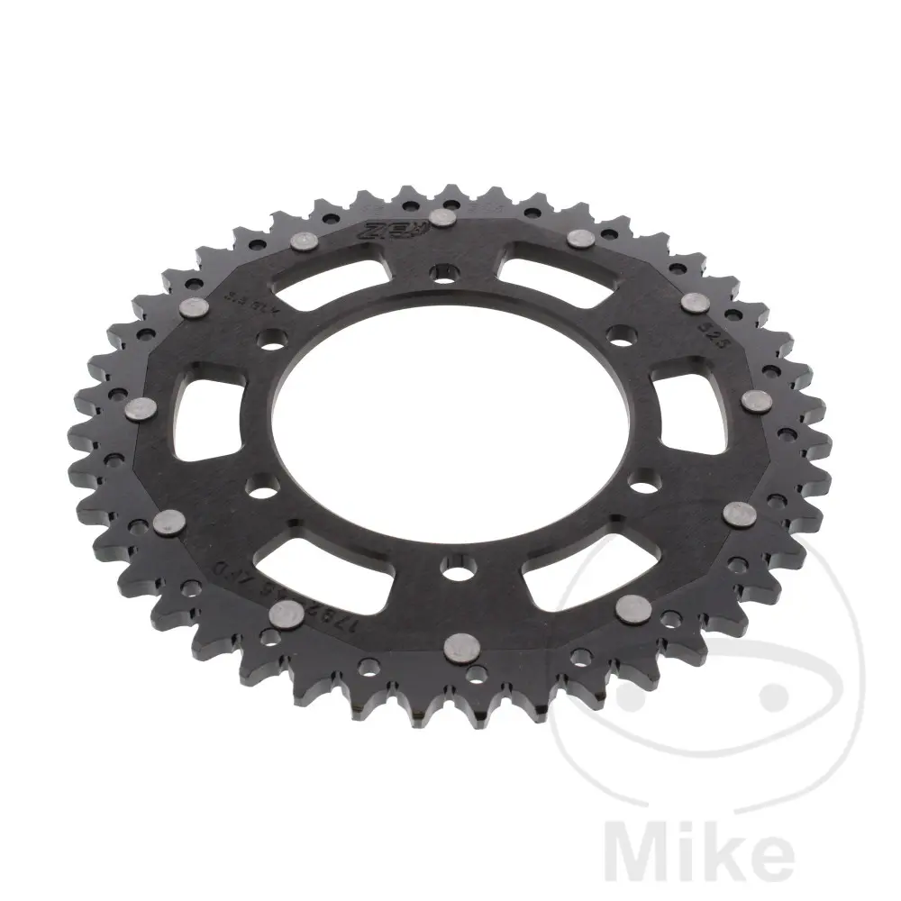 ZF Sprockets rozeta DUA 45Z pro řetěz 525 černá ZF vnitřní průměr 120 rozteč děr 140 KAWASAKI KLV 1000 04-06, SUZUKI DL 650 V-STROM 04-11, DL 650 U3