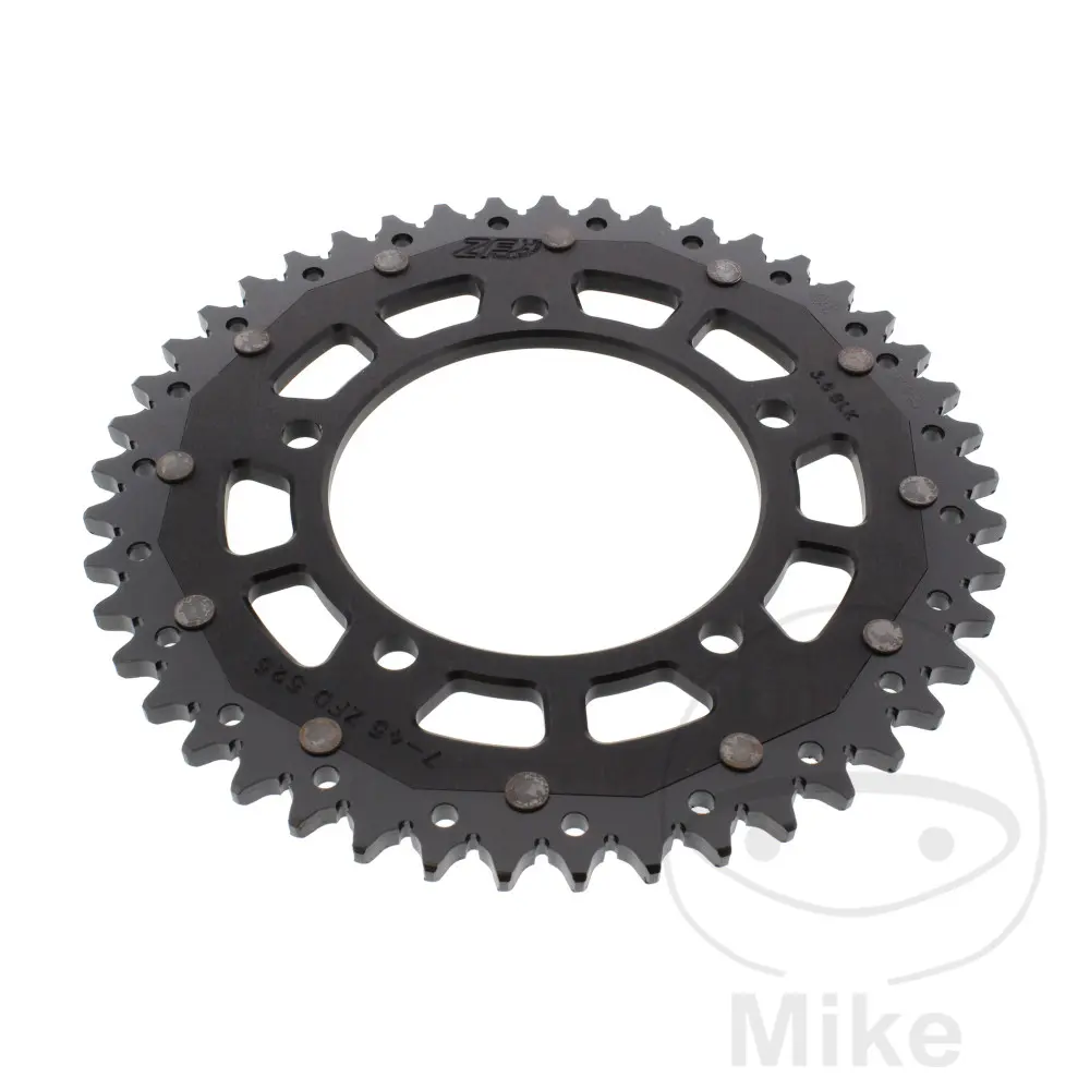 ZF Sprockets rozeta DUA 45Z pro řetěz 525 černá ZF vnitřní průměr 110 rozteč děr 130.8 BMW S 1000 RR 09-12, S 1000 RR  ABS 09-18, S 1000 R  ABS 13-20,