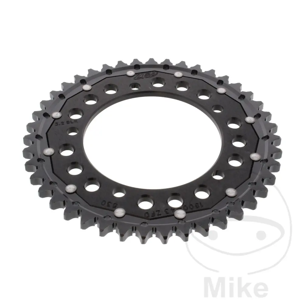 ZF Sprockets rozeta DUA 43Z pro řetěz 530 černá ZF vnitřní průměr 120 rozteč děr 140 SUZUKI GSF 1200 S BANDIT 06, GSF 1200 BANDIT 06, GSF 1200 SA