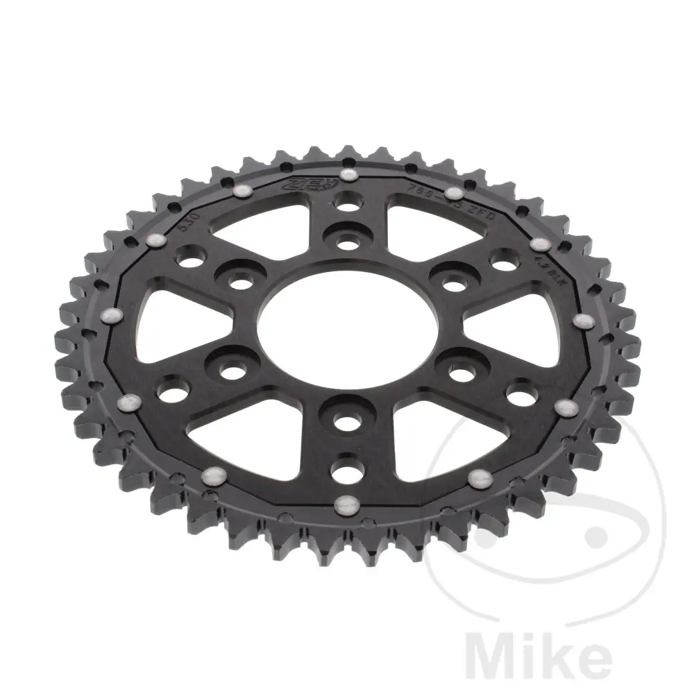 ZF Sprockets rozeta DUA 45Z pro řetěz 530 černá ZF vnitřní průměr 073 rozteč děr 103 DUCATI MULTISTRADA 1200 ENDURO ABS 16-18, MULTISTRADA 1200 ENDURO