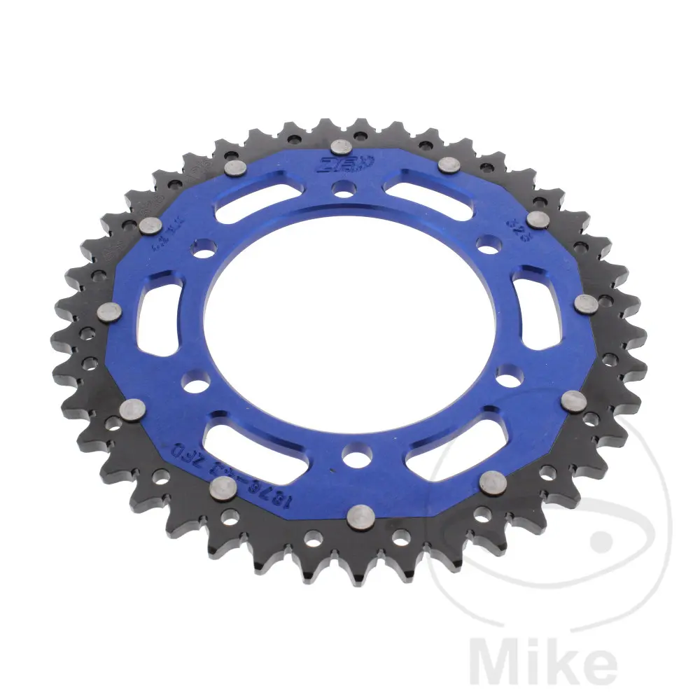 ZF Sprockets rozeta DUA 43Z pro řetěz 525 modrá ZF vnitřní průměr 110 rozteč děr 130 SUZUKI GSX-R 600 11-17, GSX-R 600 UF 11-16, GSX-R 600 UE 11-13,