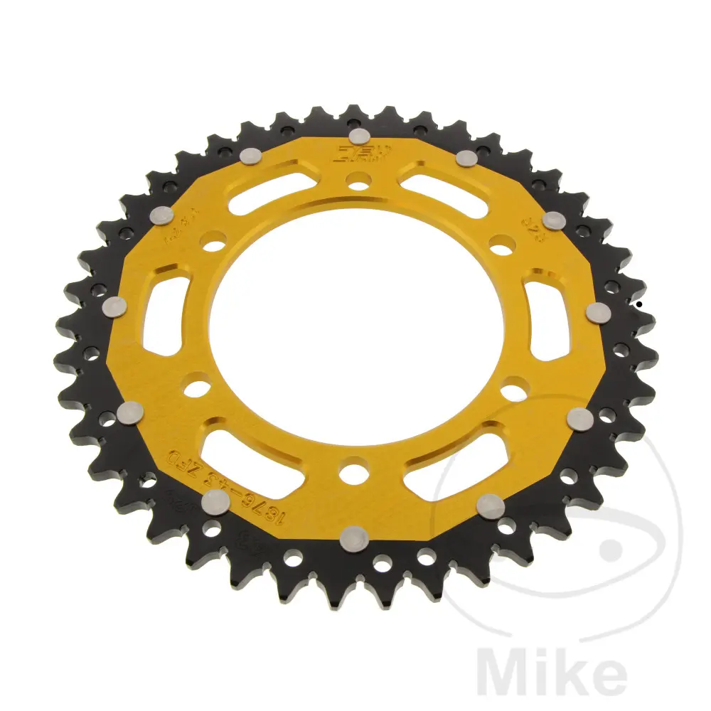 ZF Sprockets rozeta DUA 43Z pro řetěz 525 GO ZF vnitřní průměr 110 rozteč děr 130 SUZUKI GSX-R 600 11-17, GSX-R 600 UF 11-16, GSX-R 600 UE 11-13,