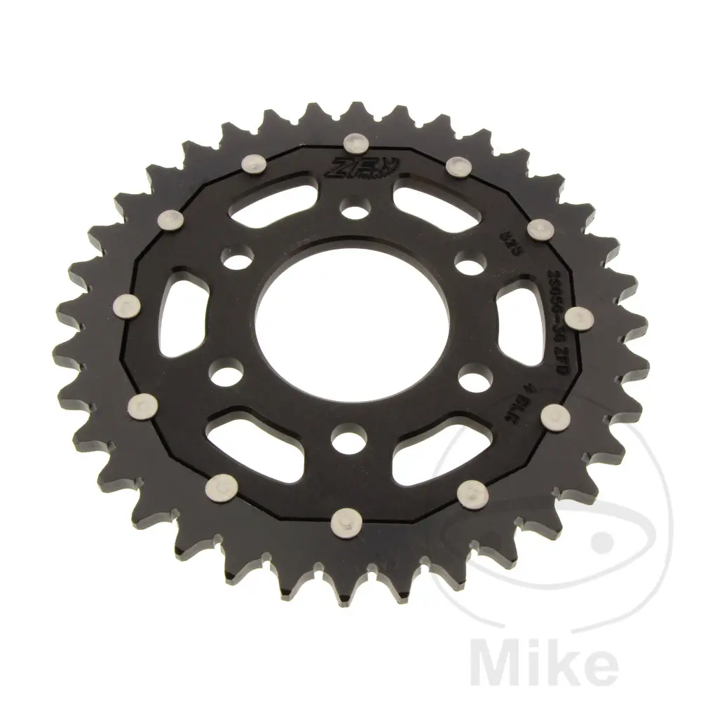 ZF Sprockets rozeta DUA 36Z pro řetěz 525 černá ZF vnitřní průměr 61.5 rozteč děr 088 ROYAL ENFIELD HIMALAYAN 411  ABS 17-24, ENFIELD HIMALAYAN 411