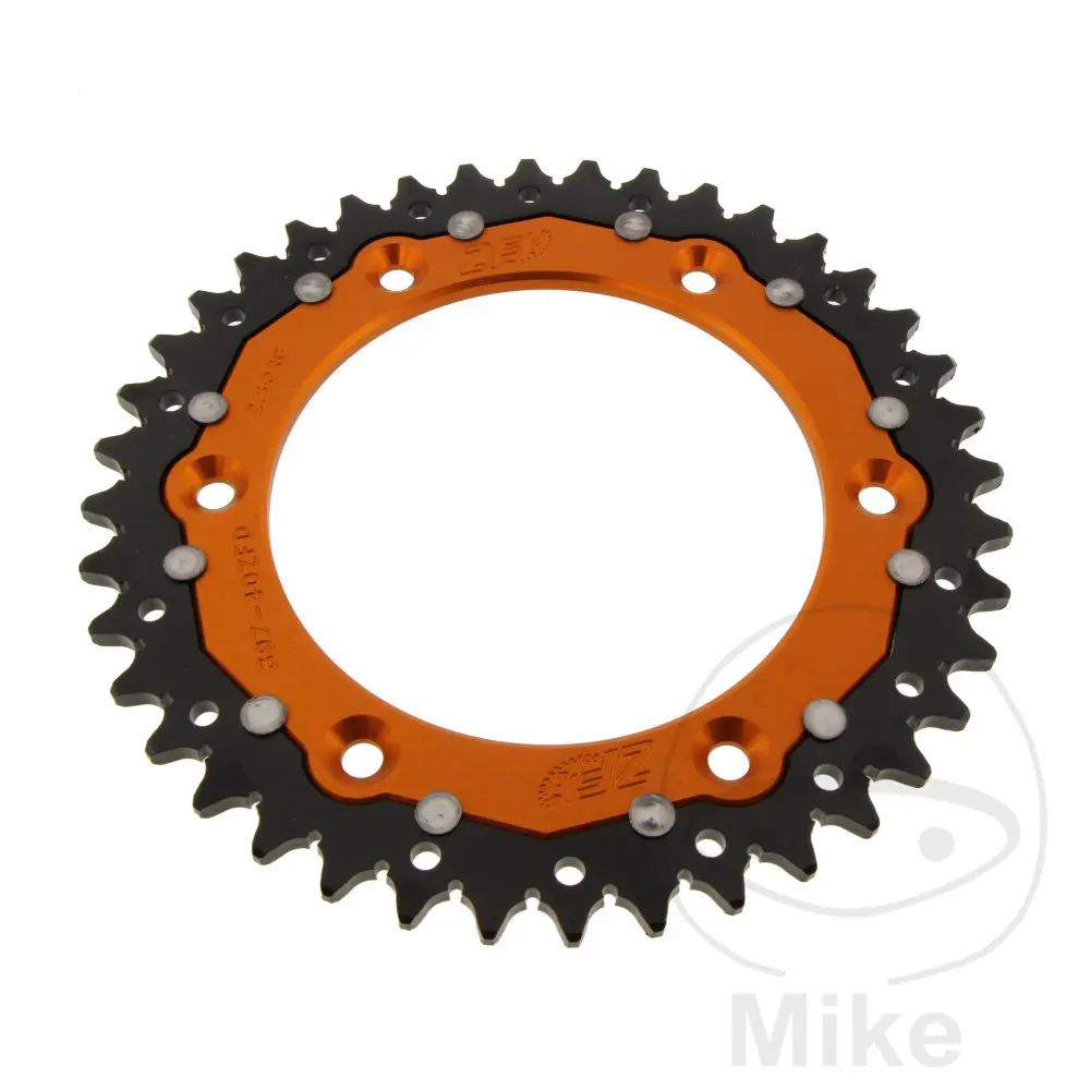 ZF Sprockets rozeta DUA 40Z pro řetěz 520 černá ZF BETA ALP 40 350 FARBE ROT 24-25, ALP 40 350 FARBE WEISS 24-25, ALP X 350 FARBE DUNKELGRAU 24-25,