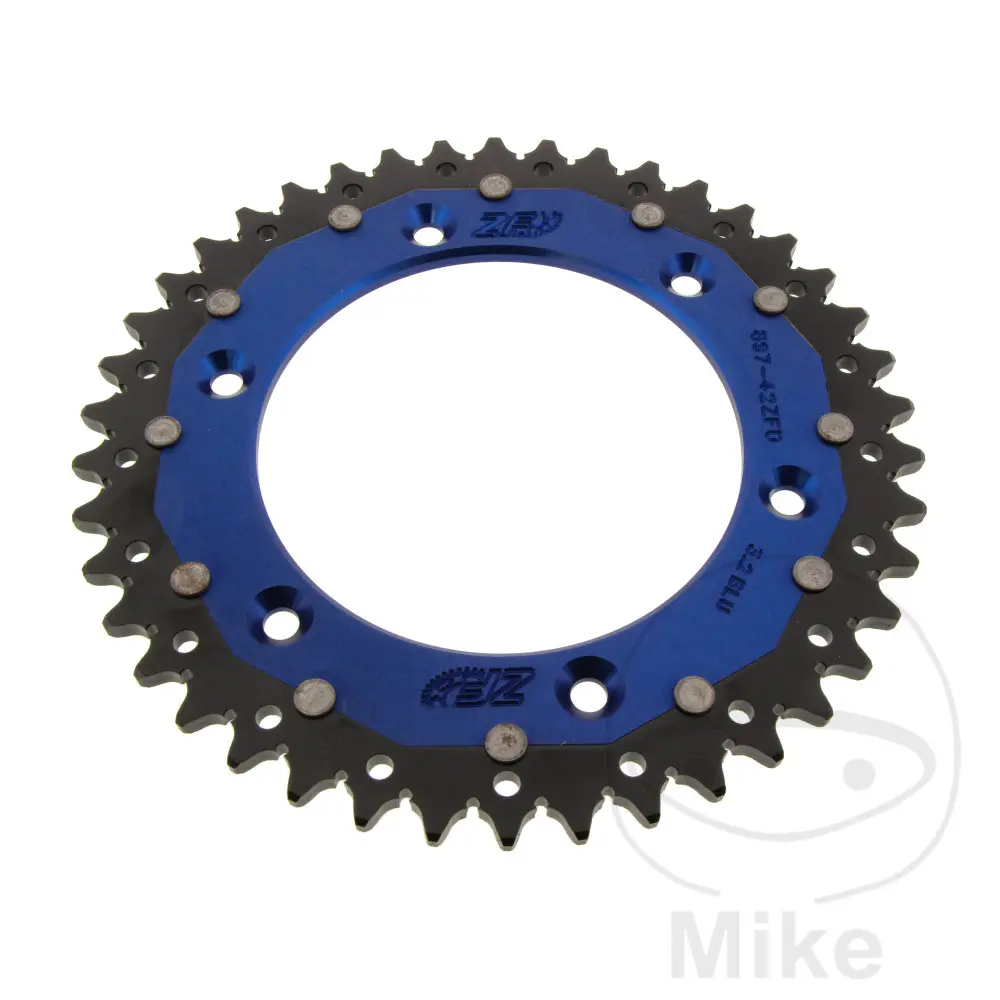 ZF Sprockets rozeta DUA 42Z pro řetěz 520 modrá ZF vnitřní průměr 125 rozteč děr 150 BETA ALP 40 350 FARBE ROT 24-25, ALP 40 350 FARBE WEISS 24-25,