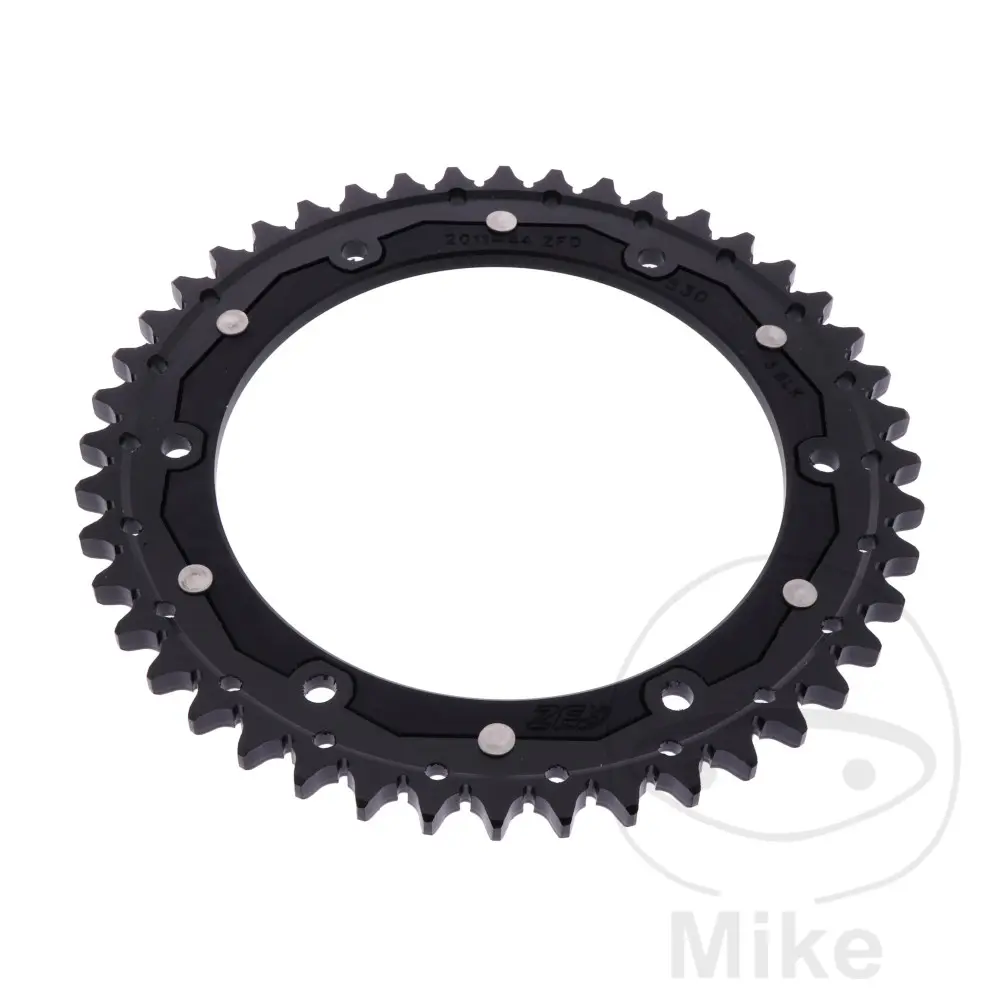 ZF Sprockets rozeta DUA 44Z pro řetěz 530 černá ZF vnitřní průměr 155 rozteč děr 176 TRIUMPH DAYTONA 955 I  EINARMSCHWINGE 99-01, DAYTONA 955 I