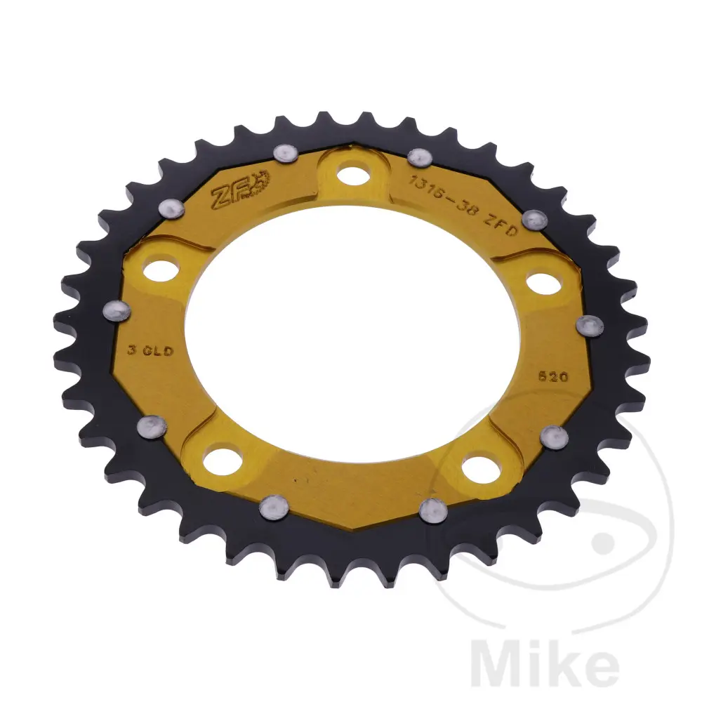 ZF Sprockets rozeta DUA 38Z pro řetěz 520 GO ZF vnitřní průměr 112 rozteč děr 138 HONDA CB 500 F 13-15, CB 500 FA  ABS 13-21, CB 500 XA  ABS 13-18, CB
