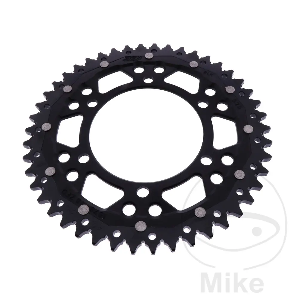 ZF Sprockets rozeta DUA 46Z pro řetěz 525 černá ZF vnitřní průměr 110 rozteč děr 130 SUZUKI GSX-R 600 11-17, GSX-R 600 UF 11-16, GSX-R 600 UE 11-13,