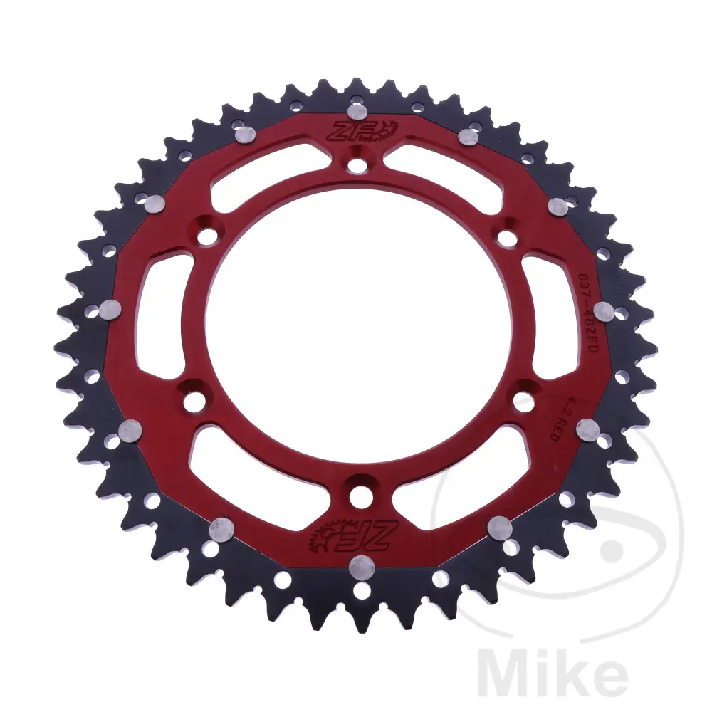 ZF Sprockets rozeta DUA 48Z pro řetěz 520 červená ZF vnitřní průměr 125 rozteč děr 150 BETA ALP 40 350 FARBE ROT 24-25, ALP 40 350 FARBE WEISS 24-25,