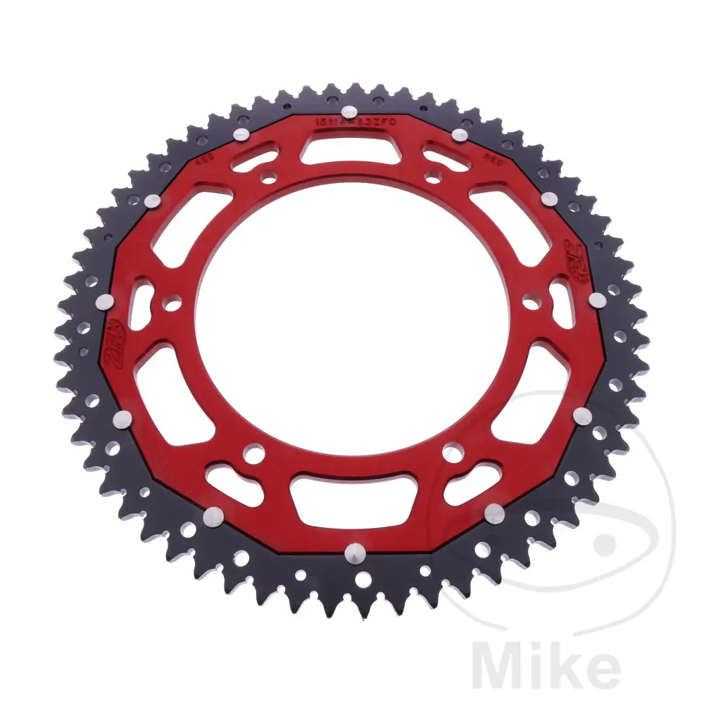 ZF Sprockets rozeta DUA 63Z pro řetěz 428 červená ZF vnitřní průměr 136 rozteč děr 156 FANTIC CABALLERO 125 DELUXE ABS 21-24, CABALLERO 125 FLAT TRACK