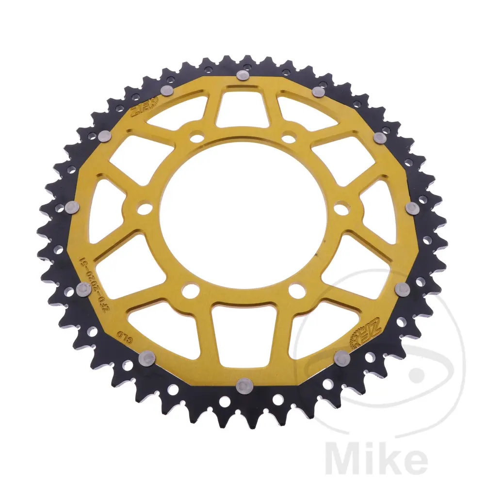 ZF Sprockets rozeta DUA 51Z pro řetěz 520 GO ZF vnitřní průměr 106 rozteč děr 125 TRIUMPH BONNEVILLE 900 EFI T100 ABS 17-25, BONNEVILLE 900 EFI T100