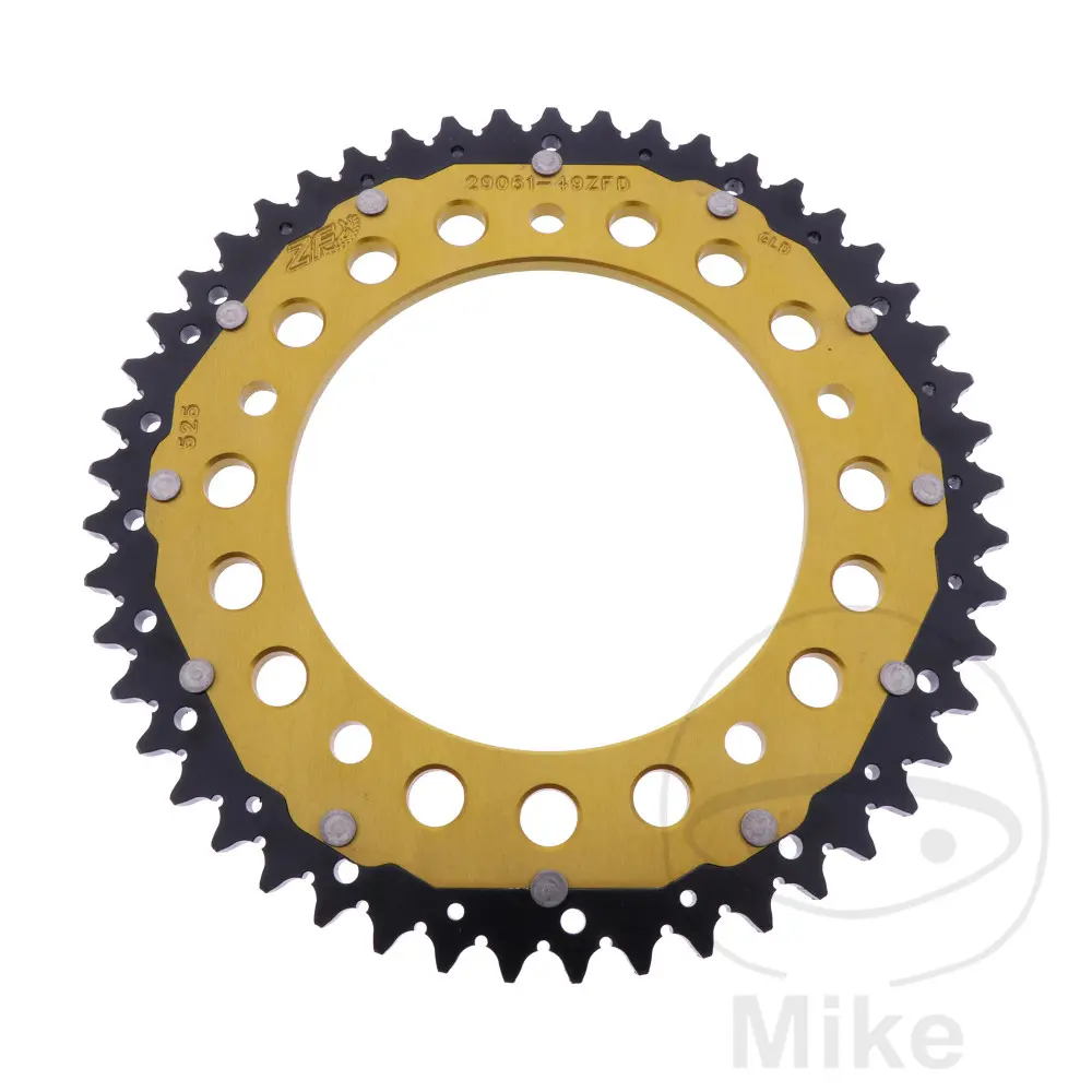 ZF Sprockets rozeta DUA 49Z pro řetěz 525 GO ZF IINNEND 140 rozteč děr 169 INDIAN FTR 1200  ABS 19-25, FTR 1200 S  ABS 19-22, FTR 1200 A2  ABS 19-25,