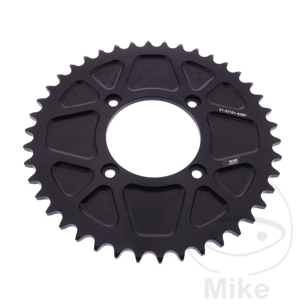Esjot rozeta ALU 42Z pro řetěz 520 černá Esjot BETA EVO 125 16-25, EVO 125 FACTORY 16-26, EVO 200 09-24, EVO 200 FACTORY 21-24, EVO 250 4T 09-18, EVO