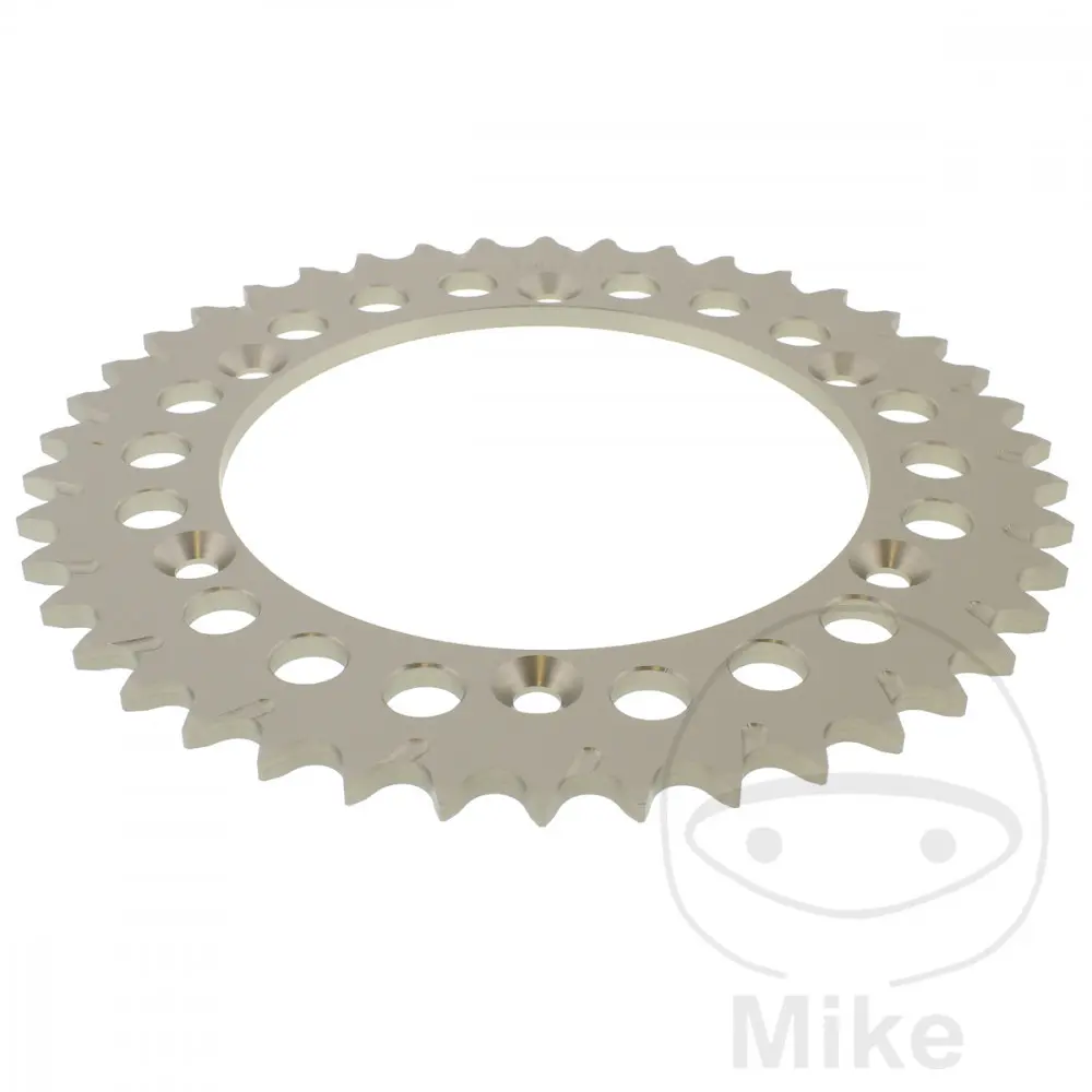 Esjot hliníková rozeta 42Z typ 520 stříbrná Esjot vnitřní průměr 136 rozteč děr 156 BETA RR 125 LC 2T RACING 24, BRIXTON CROSSFIRE 500  ABS 20-25,