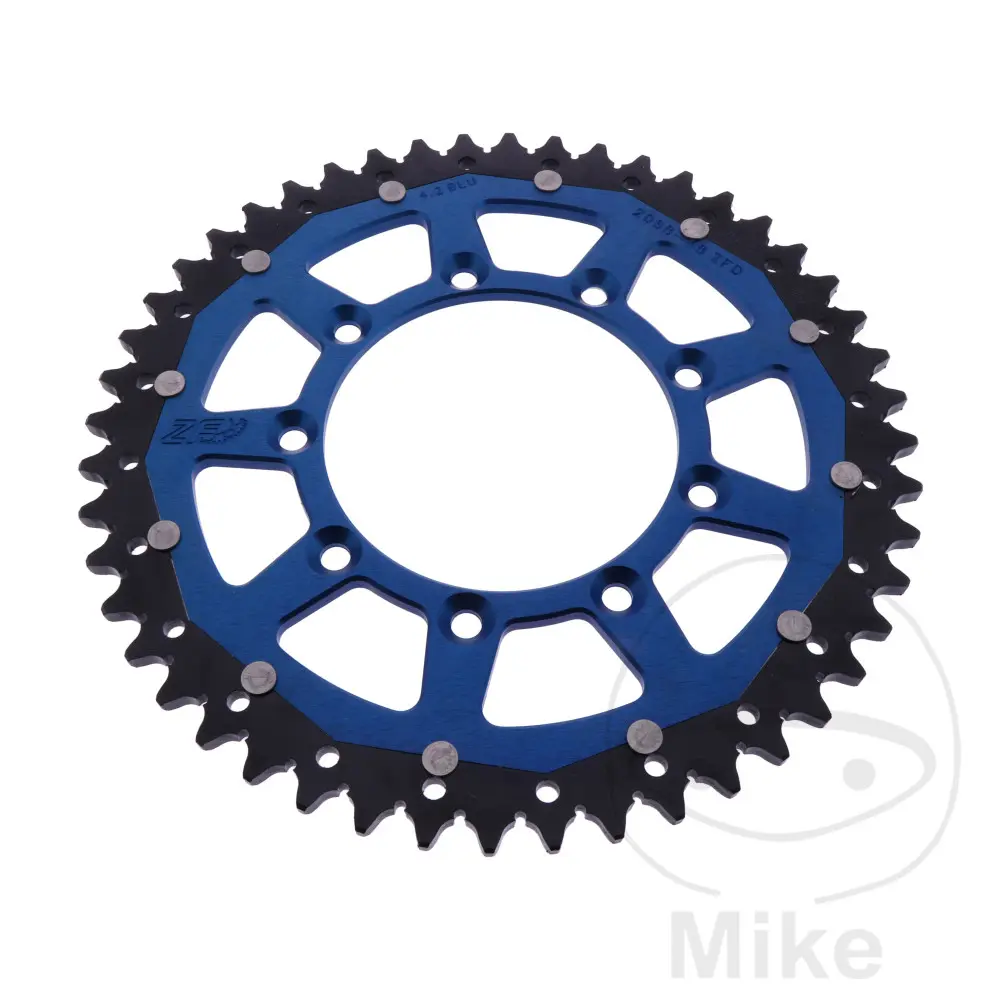ZF Sprockets rozeta DUA 48Z pro řetěz 520 modrá ZF vnitřní průměr 105 rozteč děr 124 TM RACING EN 125 05-19, RACING EN 125 F I 20-24, RACING EN 125 F