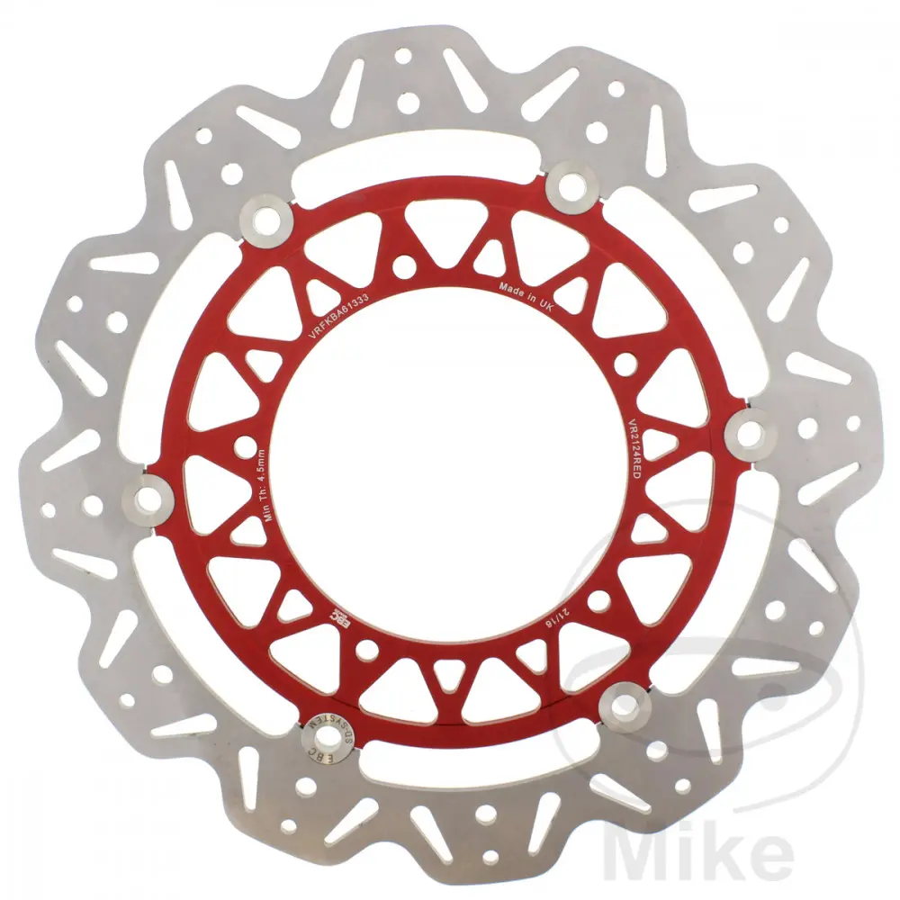 EBC brzdový kotouč VEE EBC červený YAMAHA MT-10 1000 A  ABS MTN1000 22-25, MT-10 1000 A  ABS 16-17, MT-10 1000 A /TOURING EDITION ABS 18-19, MT-10