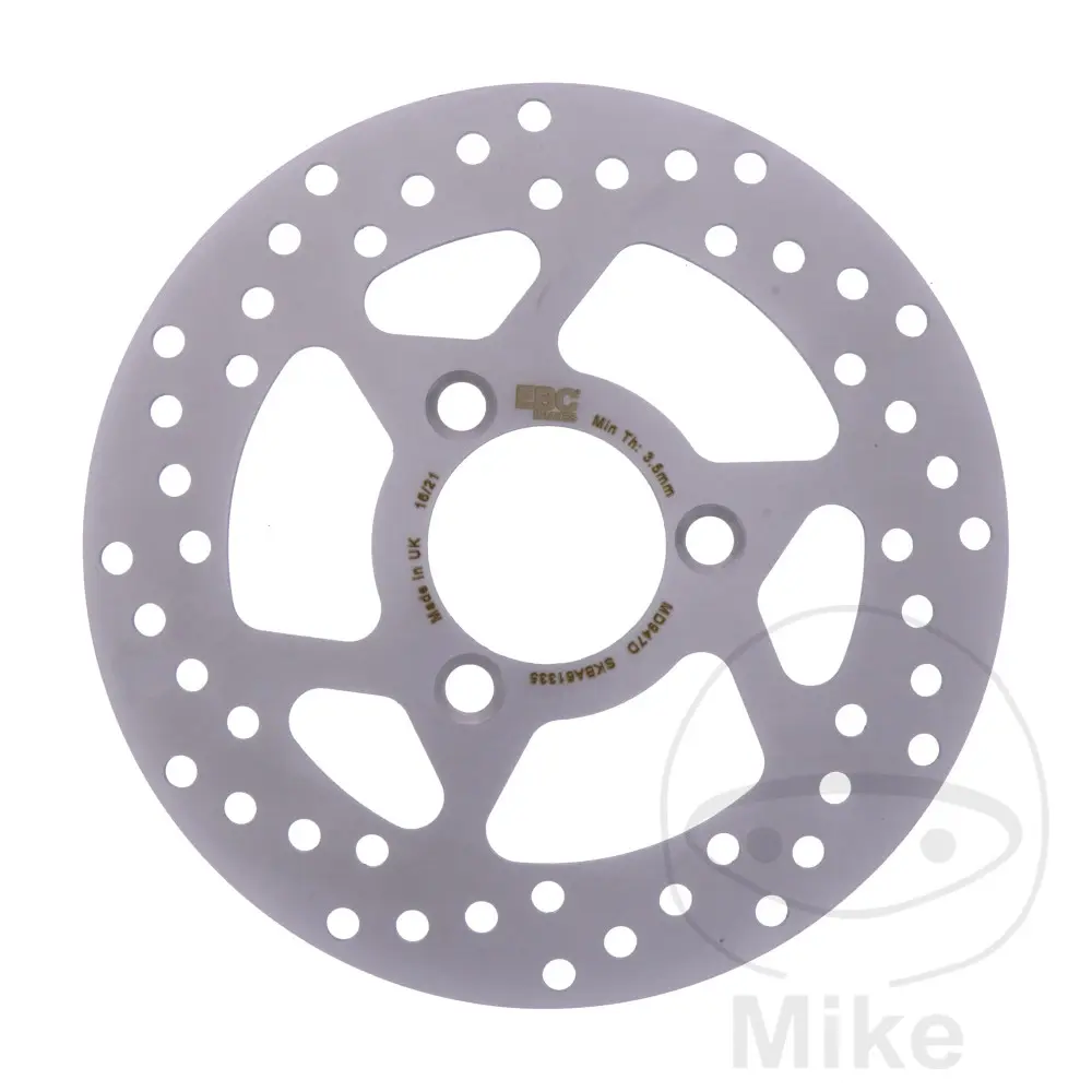 EBC brzdový kotouč EBC PEUGEOT ELYSEO 100 98-01, ELYSEO 125 DT 98-00, ELYSEO 125 DD 01-03, ELYSTAR 50 ADVANTAGE 06-07, ELYSTAR 50 TSDI  SBC 03-07