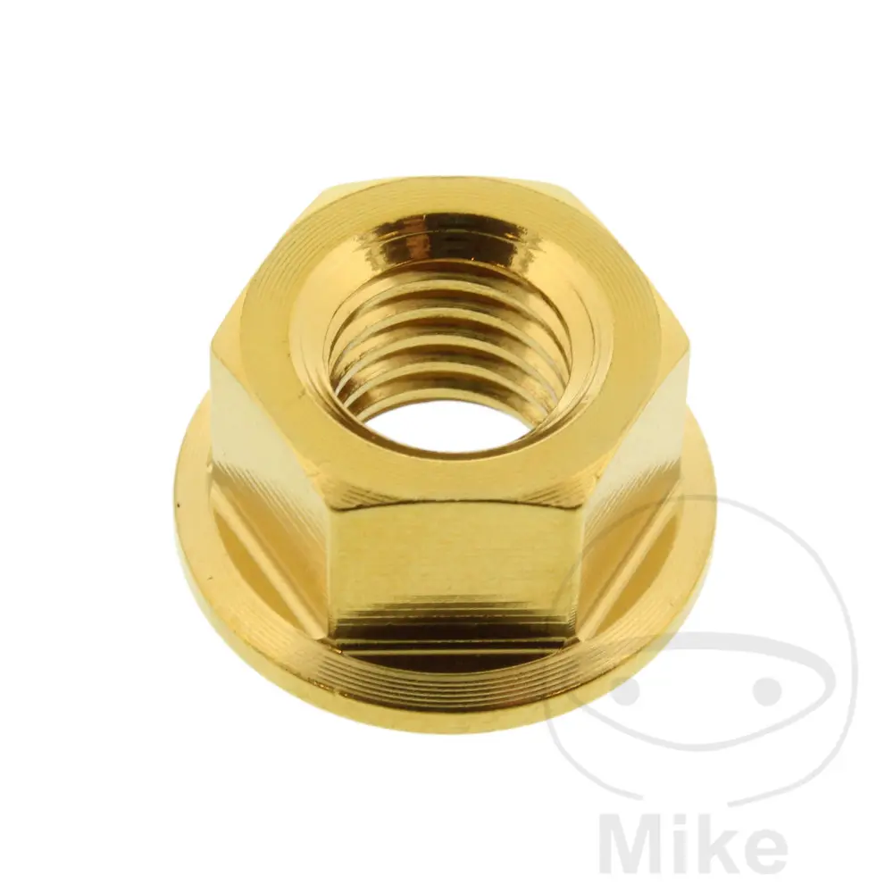 JMP matka řetězového kolečka M8X1.25 mm nerez V4A zlatý APRILIA PEGASO 650 97-00, PEGASO 650 IE 01-04, PEGASO 650 IE FACTORY 07-10, PEGASO 650 GARDA