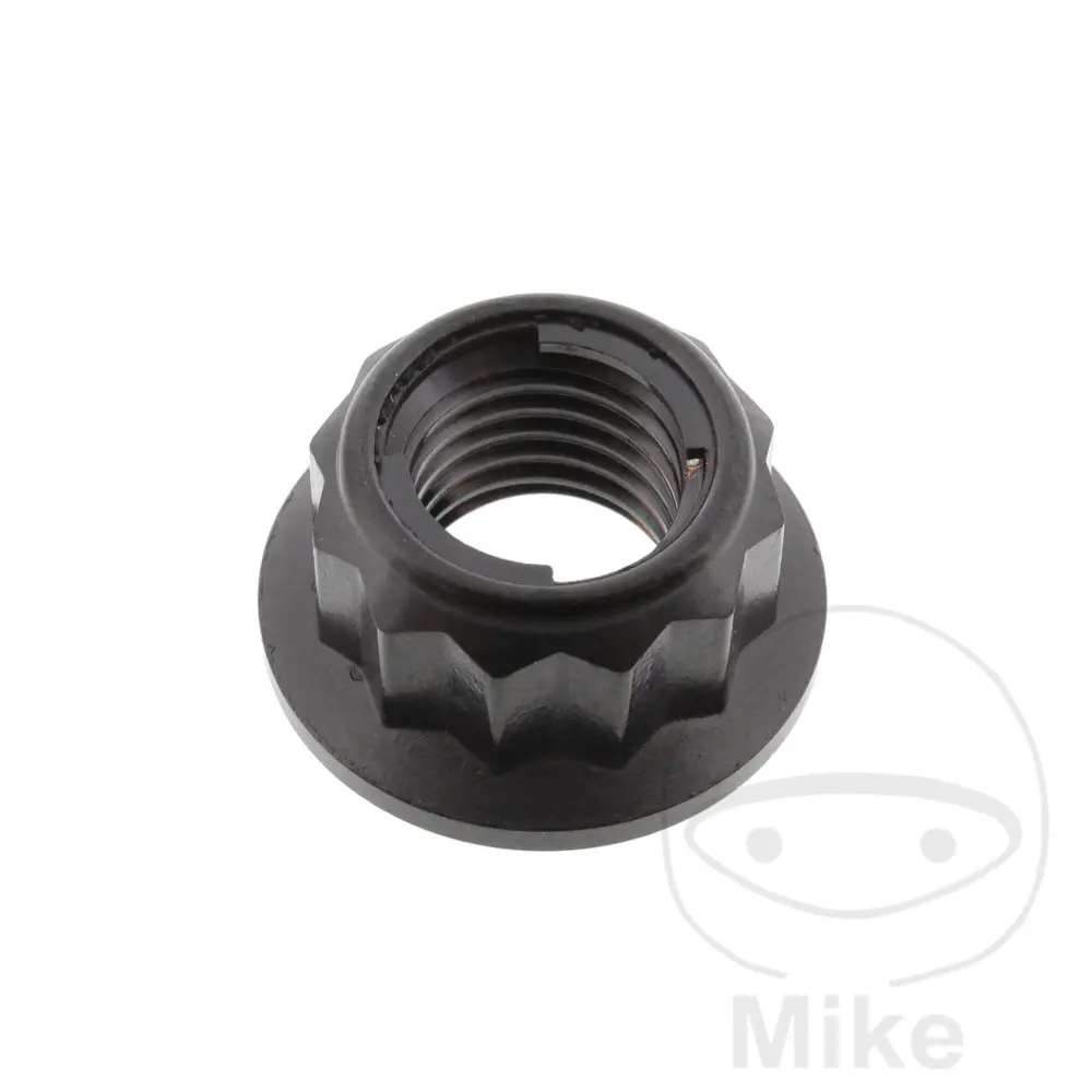 JMP vázací matka M10 x 1.25 mm Titan černý APRILIA DORSODURO 900  ABS 17-21, RS 457  ABS 24-25, RS 660  ABS 22-25, RS 660 EXTREMA ABS 23-24, RS 660